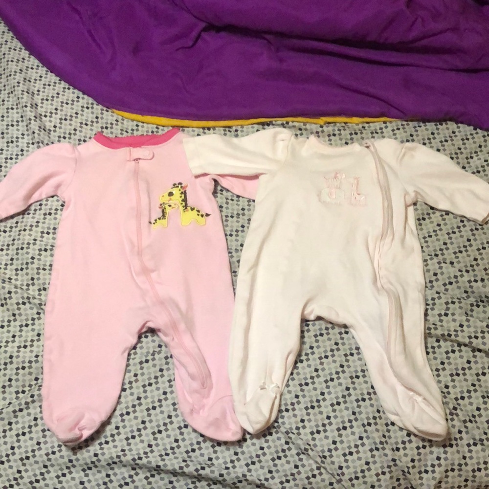 3M Baby Girl Safari Sleepers